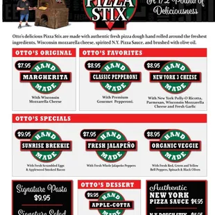 Our New Menu!