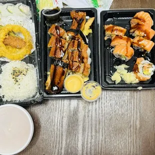 Bento box and rolls
