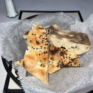 Complimentary bread basket