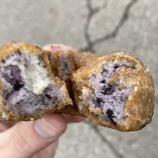 the inside of a doughnut