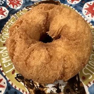 Plain cake donut