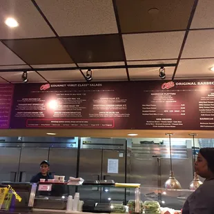 the menu