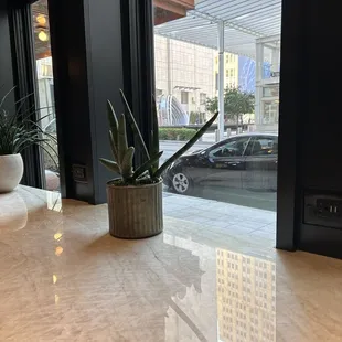 View outside and outlets!