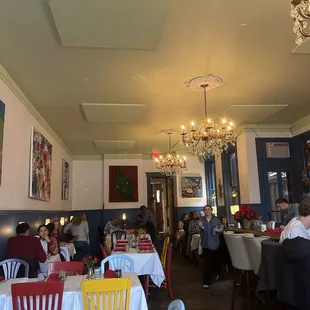 Beautiful interior of the restaurant