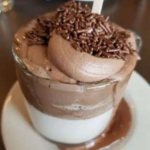 Whipped hot cocoa only three bucks during schnee days