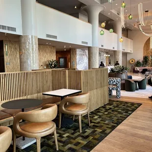 interior, bagels