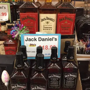 bottles of jack daniels