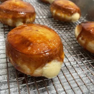 food, donuts, dough desserts