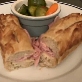 Ham & Gruyere Cheese Baguette Sandwich