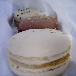 macarons inside the paper bag @off the grid