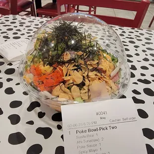 Rainbow Poke Bowl