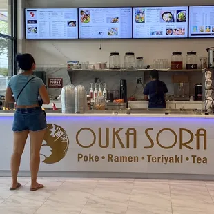 Jennifer getting her order in