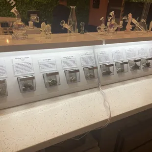 Types of Delta 8 coated CBD plant flower.