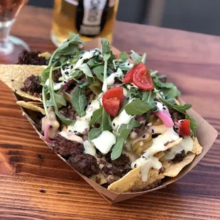 NachoMamasSeattle.com - hamburger nachos