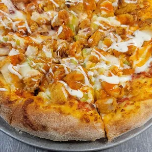 Buffalo chicken pizza