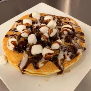 S'more Granola Pancakes