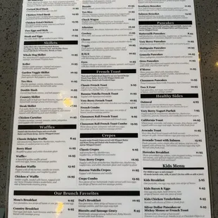 Breakfast Menu