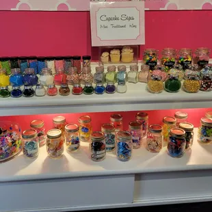 Sprinkles and toppings galore