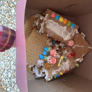 Our $50 gingerbread house
