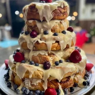 a stack of waffles on a plate