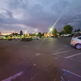 Our Family BBQ and Pie - nice large parking lot with plenty of parking