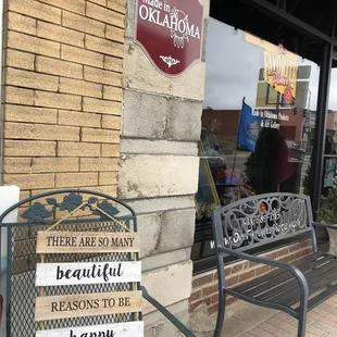 Our Favorite Place! Sells all things Okie made: artwork, pottery, jewelry, baskets, &amp; more. Cutest shop in downtown Eufaula, OK. Feb. 2019.