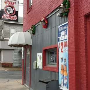 Front of Our Gang's.