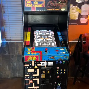 The original Pac-Man arcade game