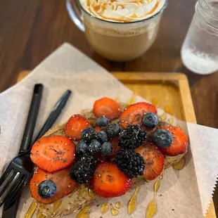 Sunflower toast