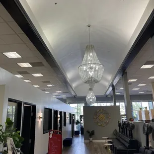 Where shop is located once you're sitting down