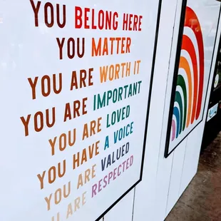 you belong here you matter you are worth if you are important you are loved you have a voice you are