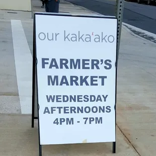 New Farmer&apos;s Market, located at the Flats at Puunui, across SALT @ Our Kaka&apos;ako.
