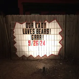 Welcome sign