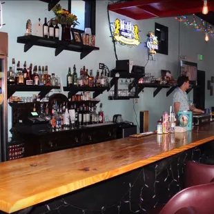 two men sitting at the bar