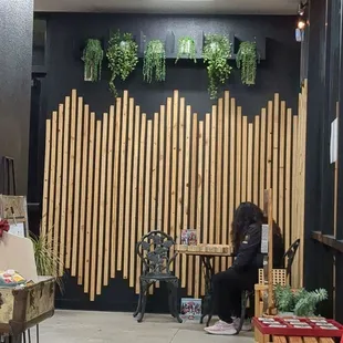 Cute little area to play provided games.