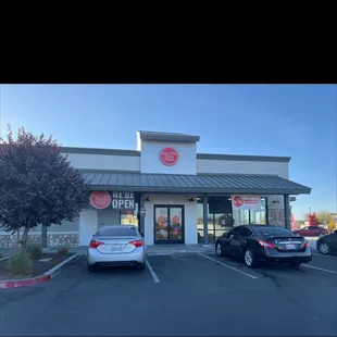 Front of store next to Starbucks