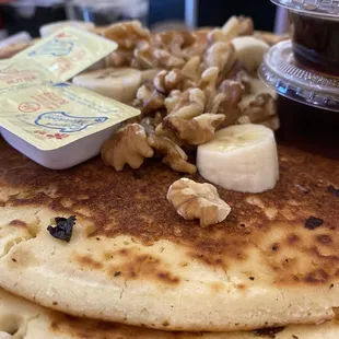a stack of pancakes