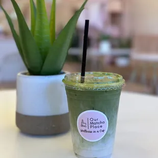 Lavender Cinnamon Matcha Latt