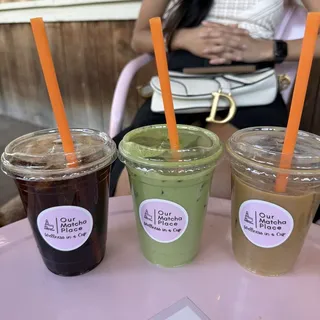 Dulce de Leche Hojicha Latt (decaf matcha)