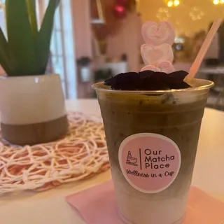 Toasted Marshmallow Hojicha Latt (decaf matcha)