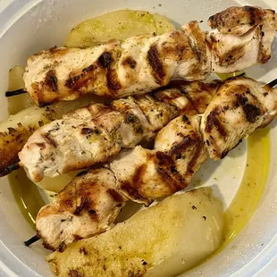 Saharan Desert DRY chicken kabobs - GROSS!!!