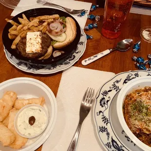 a meal of fish and chips