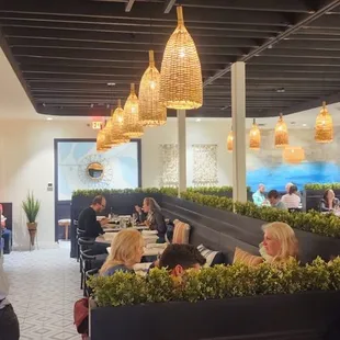 the dining area