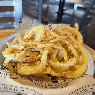 Love the onion strings!