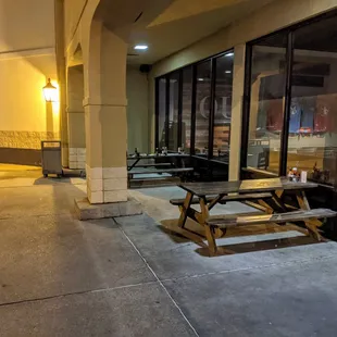 Outside