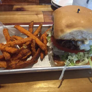 MUSHROOM SWISS BURGER