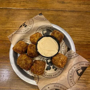 Boudin balls appetizer