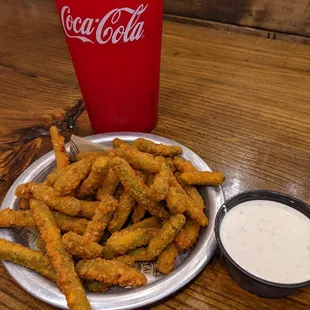 Fried green beans