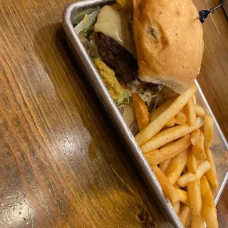 FRIED PICKLE BURGER