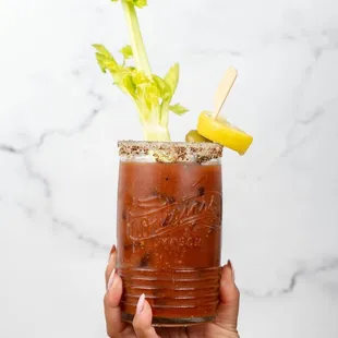 Our Bloody Mary's are made in house with our special homemade Bloody Mary mix.